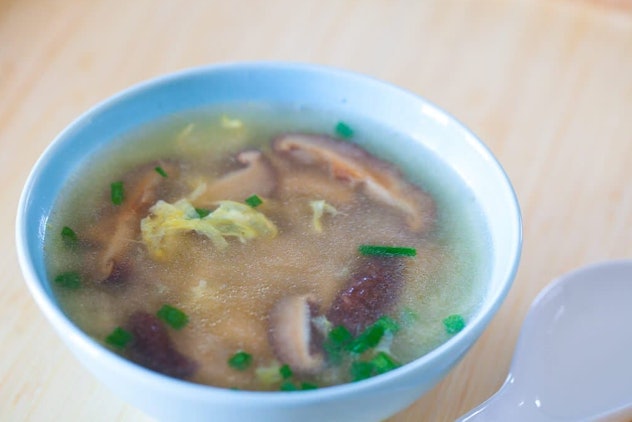 Steamy Kitchen's Chinese Egg Drop Soup recipe is fast, delicious, and better than takeout