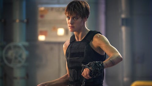 Mackenzie Davis as Grace in Terminator: Dark Fate