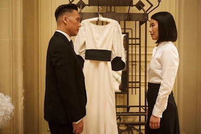 BD Wong as Minister Zhang and Jing Xu as Wang Shu in Mr. Robot