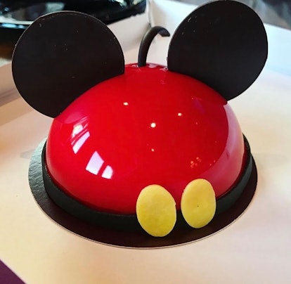 A Mickey dome cake is one of the Mickey-shaped foods at Disney that's a must-try.