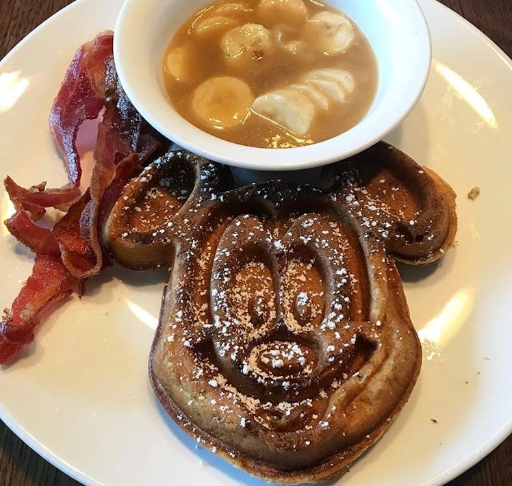 A Mickey waffle is one of the Mickey-shaped foods at Disney that's a must-try. 