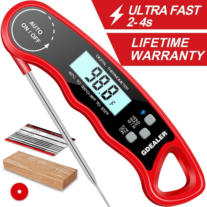 GDealer Waterproof Digital Instant Read Meat Thermometer