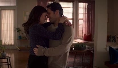Aisling Bea and Paul Rudd as Kate and Old Miles, dancing together in Living With Yourself.
