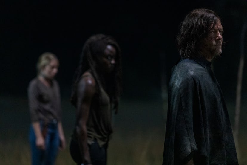 Danai Gurira as Michonne, Norman Reedus as Daryl Dixon in The Walking Dead