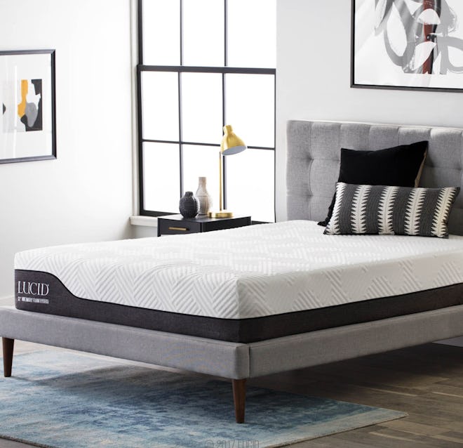 LUCID 12-Inch Hybrid Mattress With Motion Isolating Springs