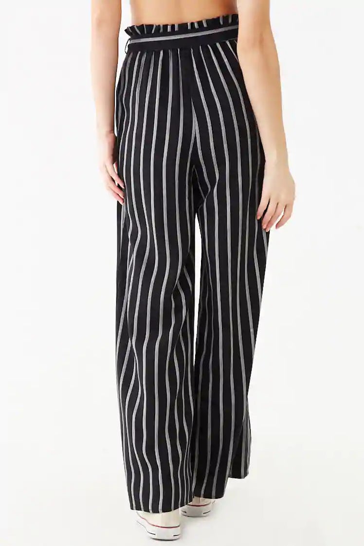 Striped Paperbag Pants 