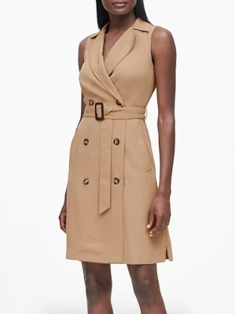 Double-Breasted Trench Dress