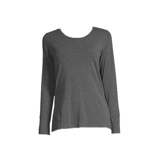 a.n.a Womens Round Neck Long Sleeve T-Shirt