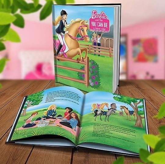 Personalized store barbie book