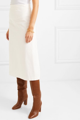 Alma Cotton-Corduroy Midi Skirt