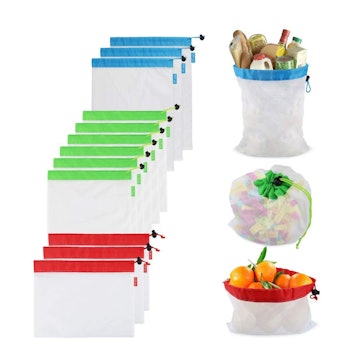 SMTFCO Reusable Produce Bags (12-Piece Set)