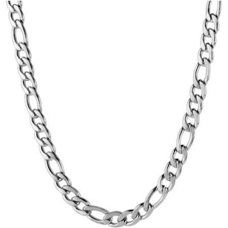 Men's Stainless Steel Figaro Chain Necklace