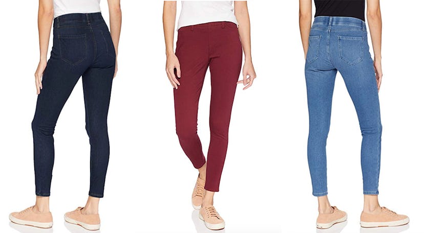 These cult-favorite jeggings come in six colors, including a dark wash denim, a burgundy, and a ligh...