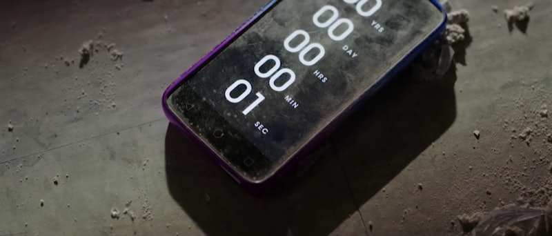 A phone with the Countdown app in Countdown