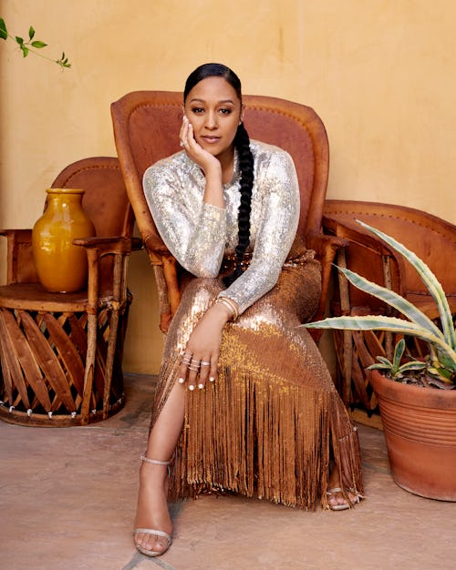 Tia Mowry for Romper's Holiday Issue 2019.