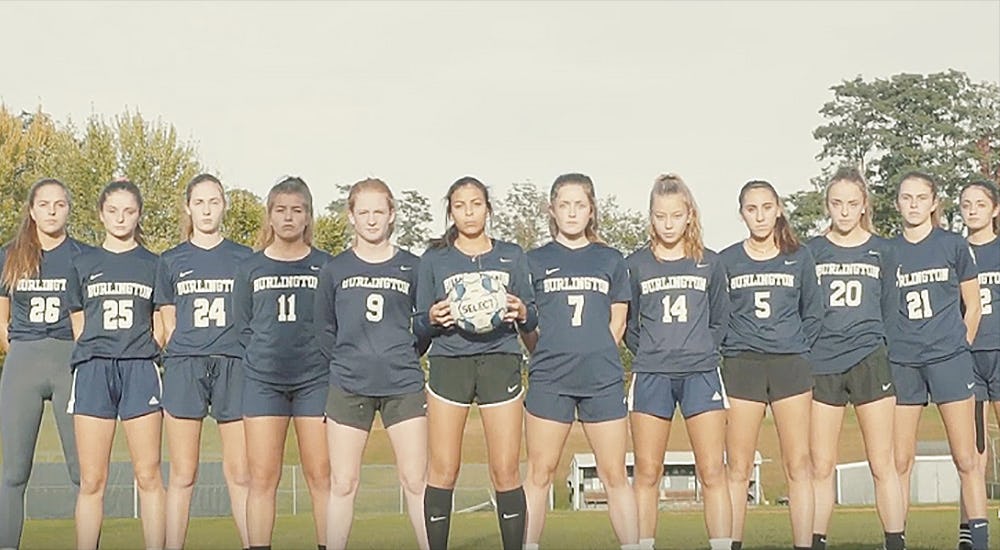 Girls penalized for wearing equal pay shirts to game.