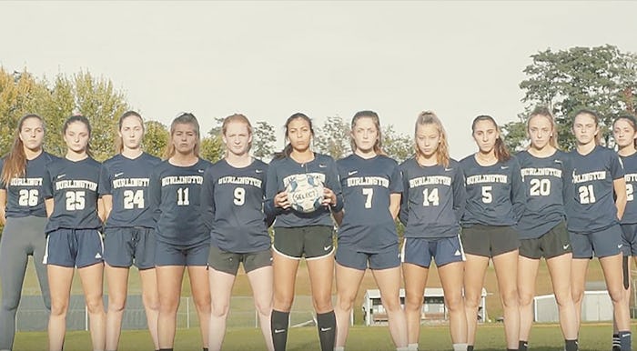 Girls penalized for wearing equal pay shirts to game.