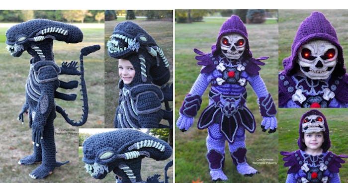 Stephanie Pokorny, an Ohio mom, crochets Halloween costumes for sons that are out of this world.