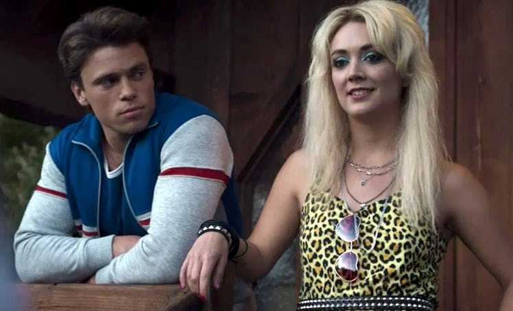 Billie Lourd as Montana and Gus Kenworthy as Chet in 'American Horror Story: 1984' provide great Hal...