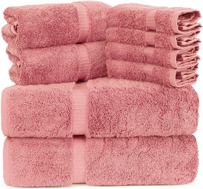 Towel Bazaar Luxury Hotel Quality Towels (Set of 8)