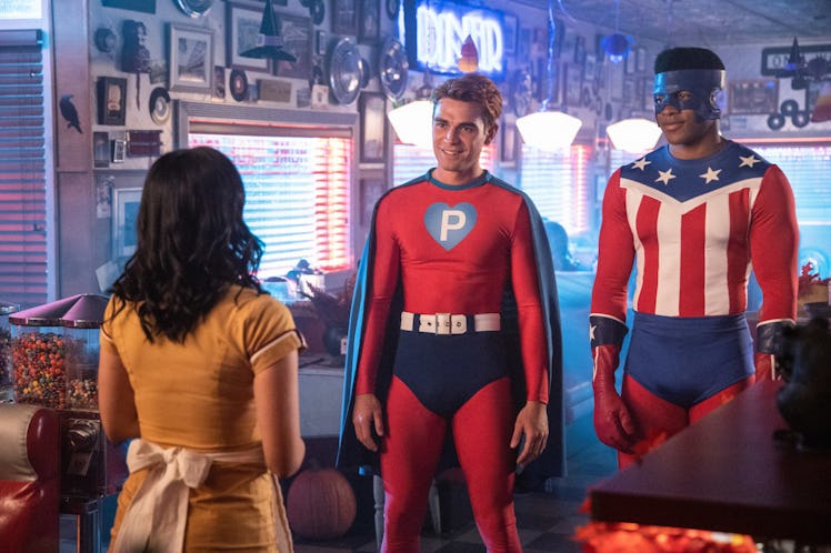 Archie and Mad Dog dress as superheroes for Halloween on 'Riverdale'