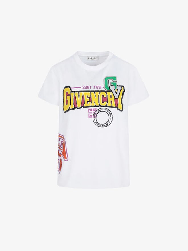 Women's Limited Edition Givenchy Printed Oversized T-Shirt With Patches 