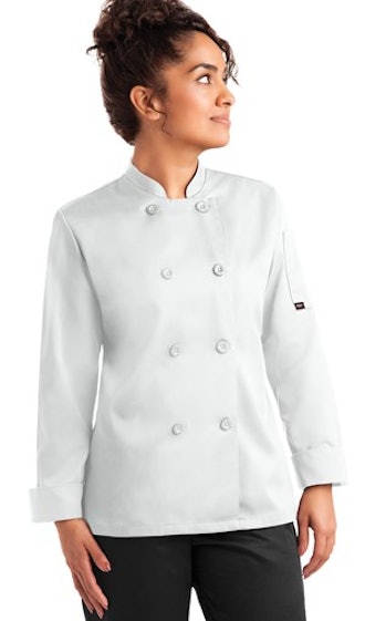 Women's Double Breasted Long Sleeve Value Chef Coat