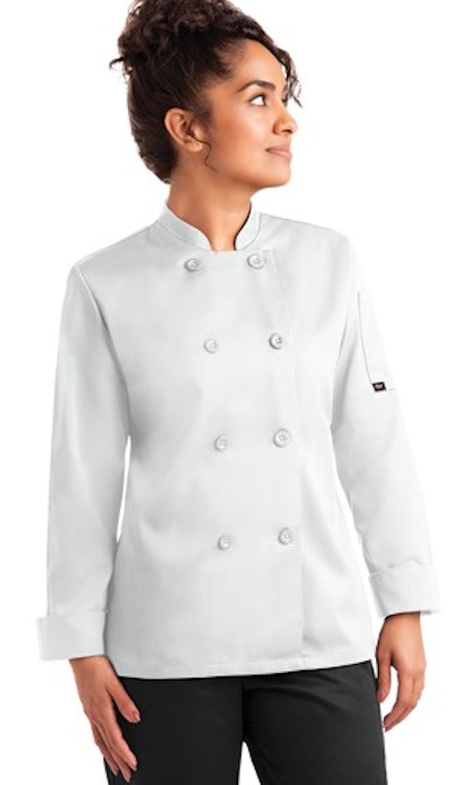 Women's Double Breasted Long Sleeve Value Chef Coat