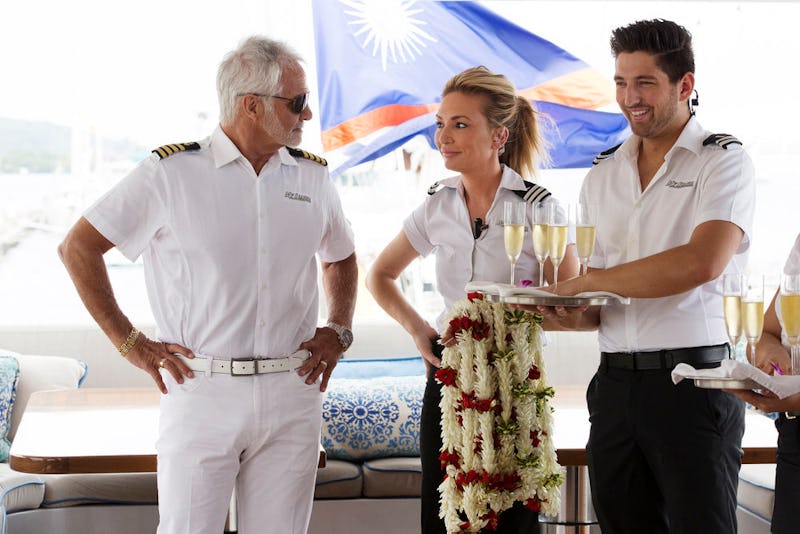 Captain Lee, Kate Chastain, and another stew member from Below Deck. 