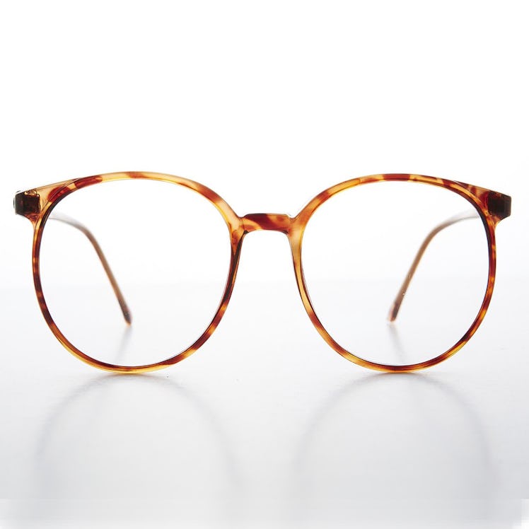Big '80s Secretary Eyeglasses With Clear Lens