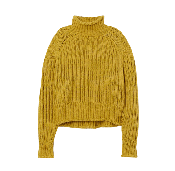 Rib-knit Turtleneck Sweater