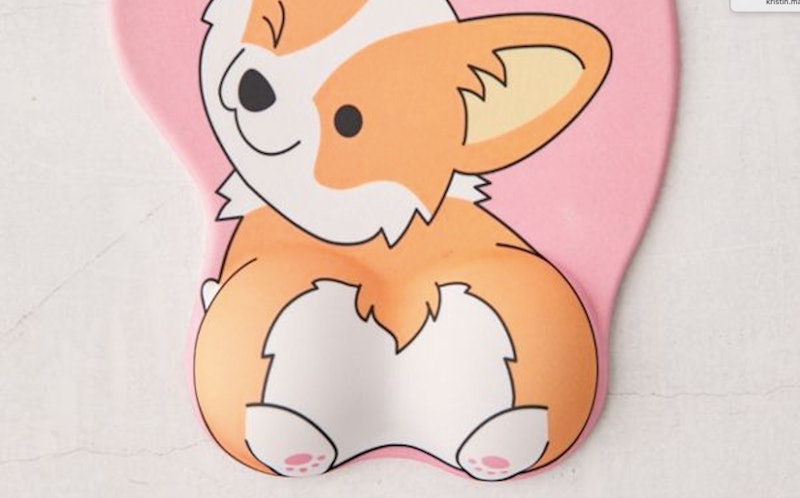 This corgi butt mouse pad is the cutest way to support your wrist while you're hard at work.