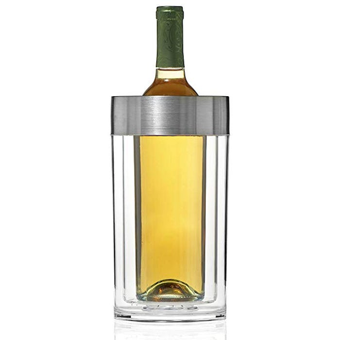 Wine Enthusiast Double Walled Iceless Wine Bottle Chiller