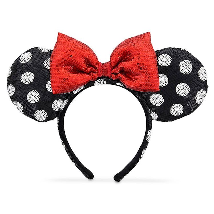 Minnie Mouse Ear Headband — Black and White