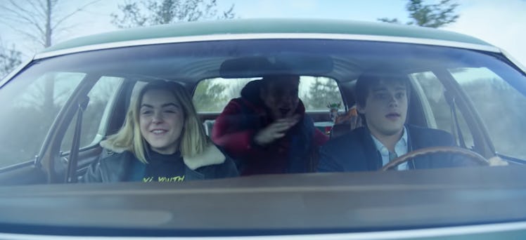 car scene from Let It Snow trailer