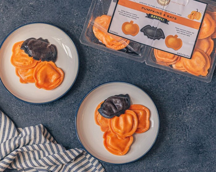 Costco's pumpkin and bat-shaped ravioli is perfect for Halloween dinner.