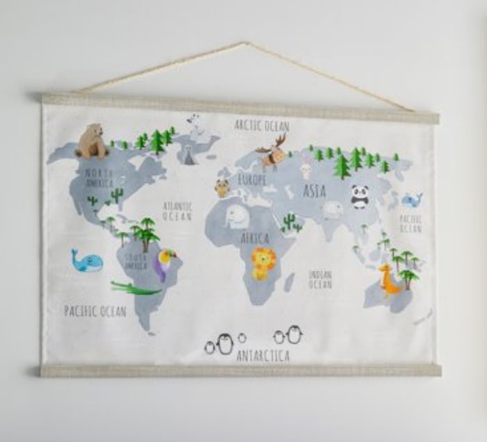 Animal World Map by Drew Barrymore Flower Kids