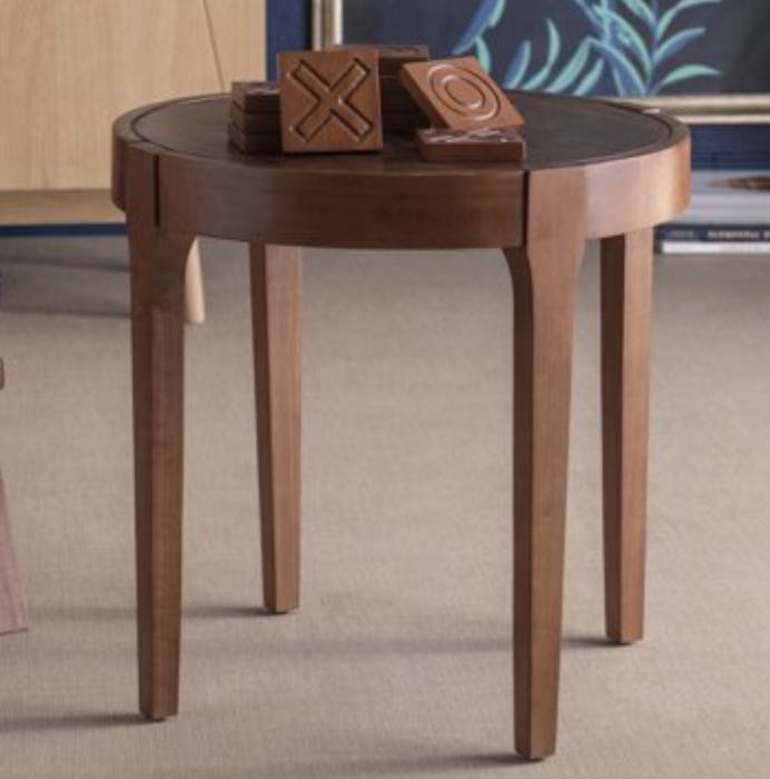 Game Board Wood Side Table with Coasters by Drew Barrymore Flower Home