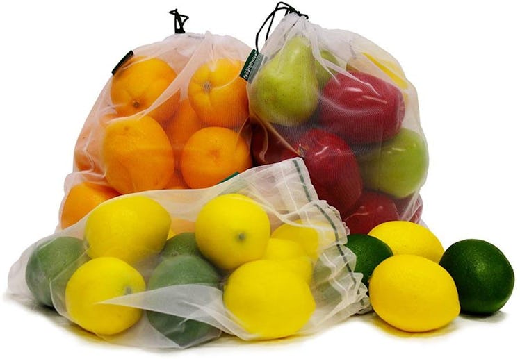 Earthwise Reusable Mesh Produce Bags (4-Pack)