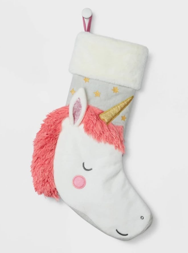 Unicorn Christmas Stocking White - Wondershop™