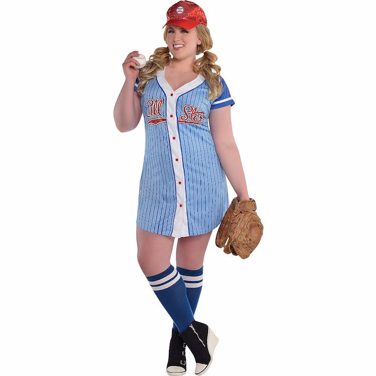 Adult Baseball Babe Costume Plus Size