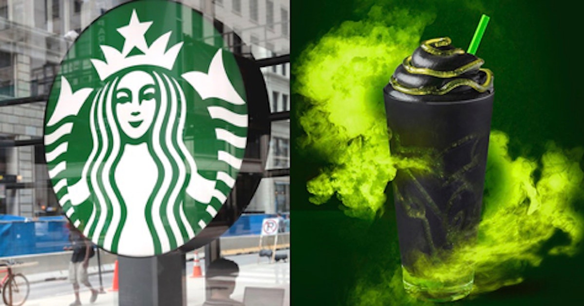 Starbucks' Halloween 2019 Phantom Frappuccino Comes With Green Slime