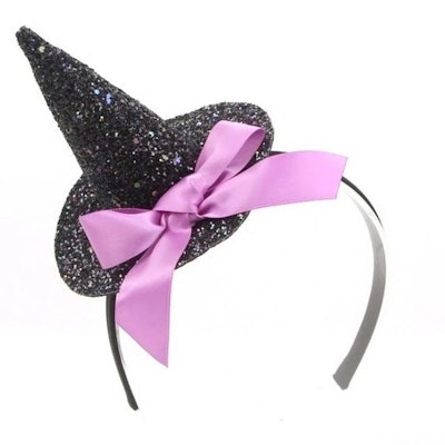 Girls' Glitter Witch Hat Headband - Cat & Jack™ Black
