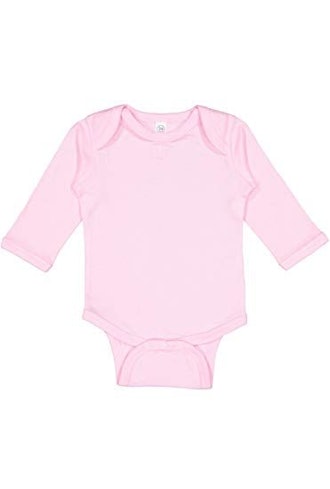 Rabbit Skins Infant Long Sleeve Lap Shoulder Creeper