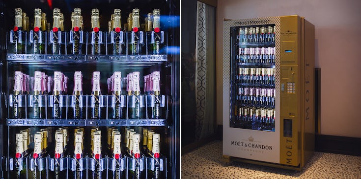 This Moët Champagne Vending Machine In NYC Will Make Your Trip So Luxe