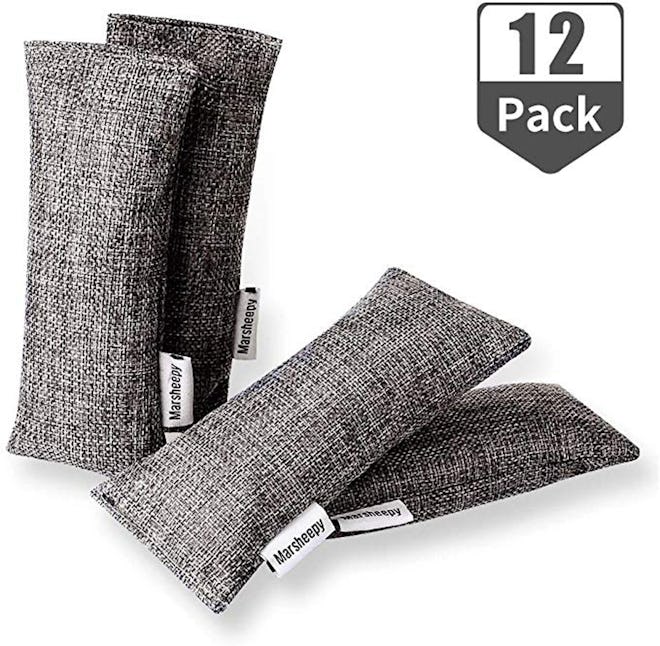 Marsheepy Natural Air Purifying Bamboo Charcoal Bags (12-Pack)