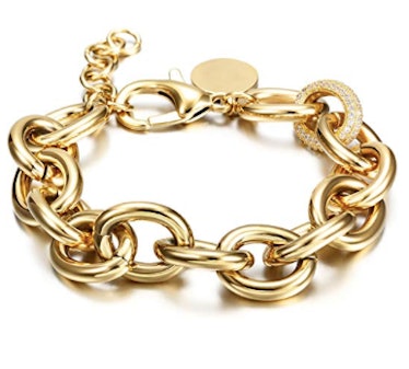 Curb Link Italian Style Oval Bracelet 