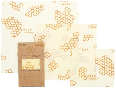 Bee's Wrap Assorted Eco-Friendly Reusable Beeswax Food Wraps (3-Pack)