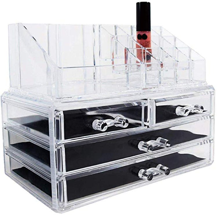 Ikee Design Acrylic Jewelry & Cosmetic Storage Display Boxes