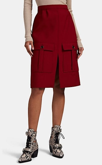 Twill Cargo Skirt